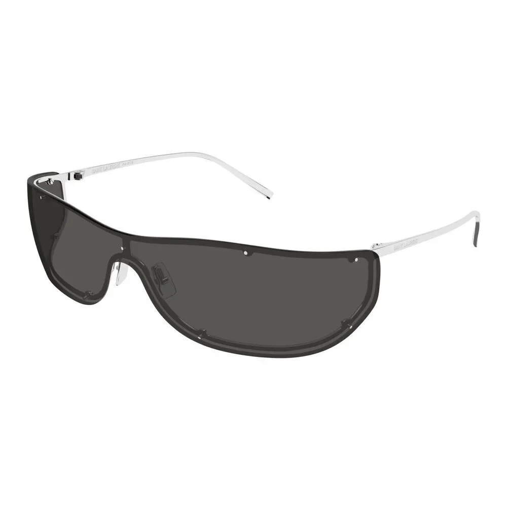 NWT Yves Saint Laurent SL-807 Silver Grey 99mm Sunglasses